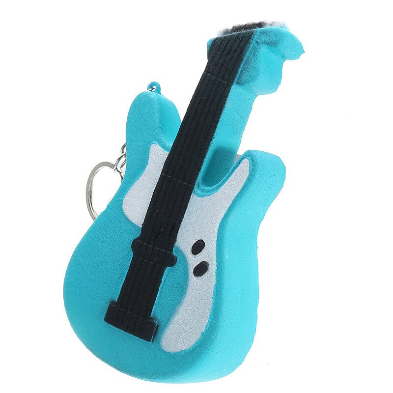 Gitara Squishy Slow Rising Toy Tag Soft Cute Collection Poklon Ukrasna Igračka