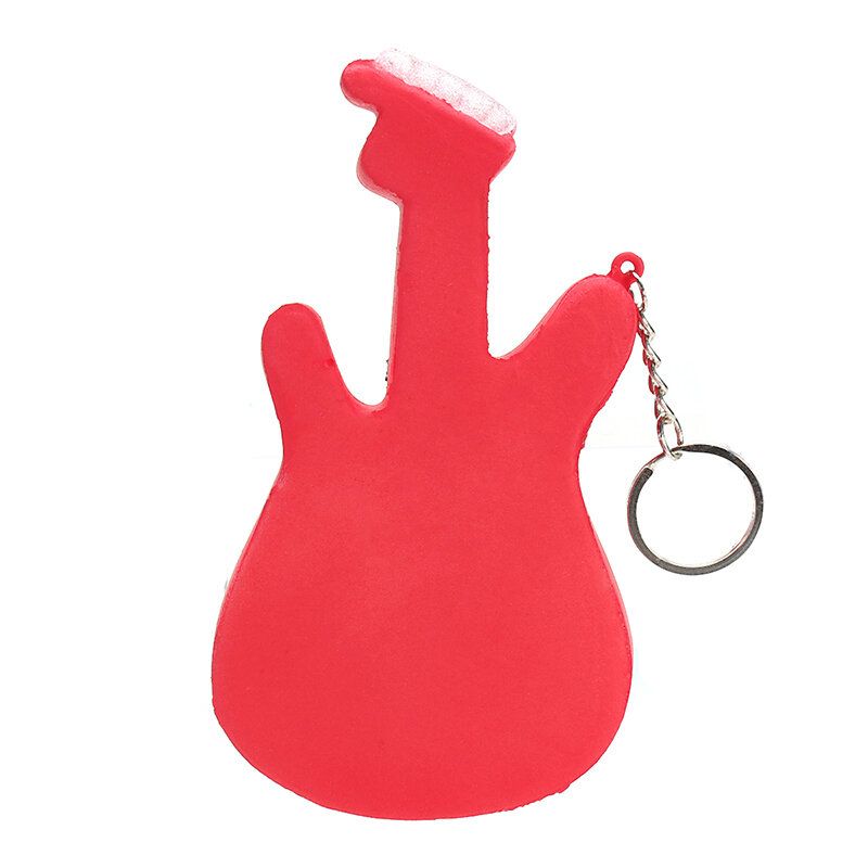 Gitara Squishy Slow Rising Toy Tag Soft Cute Collection Poklon Ukrasna Igračka