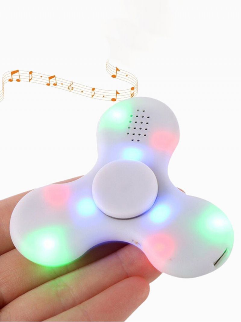 Hand Spinner Naplativ Music Led Fidget Finger Focus Reduce Stress Gadget