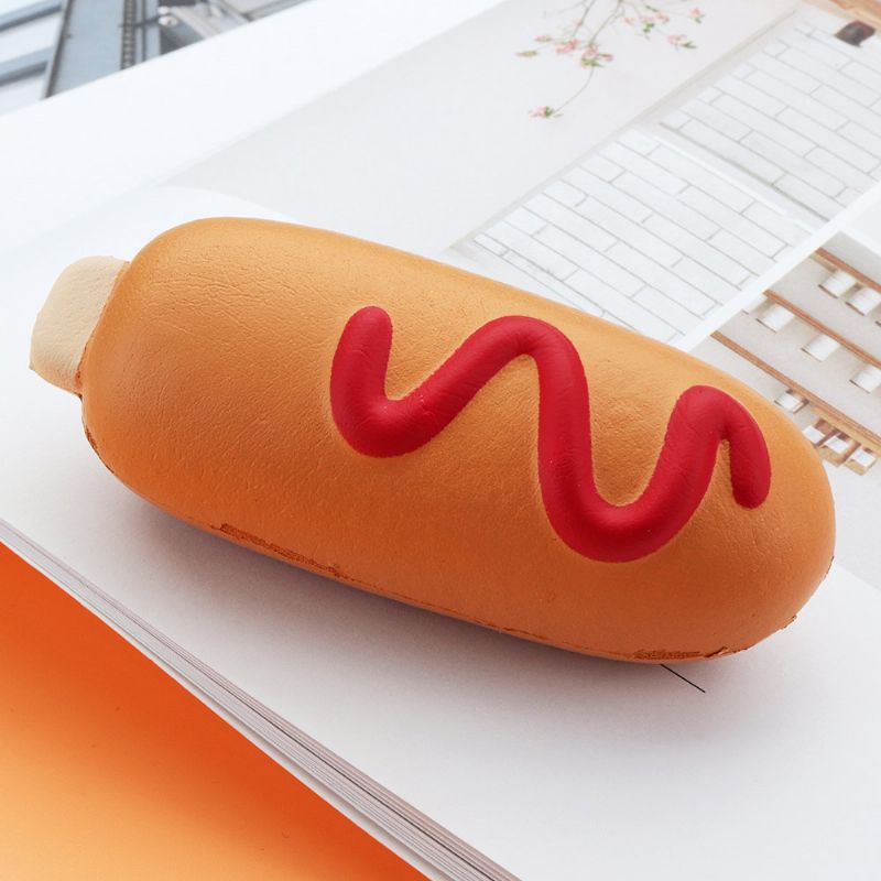 Hot Dog Squishy Mekana Igračka Slow Rising Bun Kawaii Crtić Poklon Zbirka