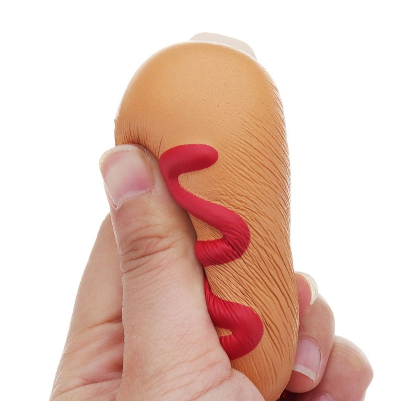 Hot Dog Squishy Mekana Igračka Slow Rising Bun Kawaii Crtić Poklon Zbirka