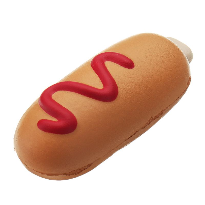 Hot Dog Squishy Mekana Igračka Slow Rising Bun Kawaii Crtić Poklon Zbirka