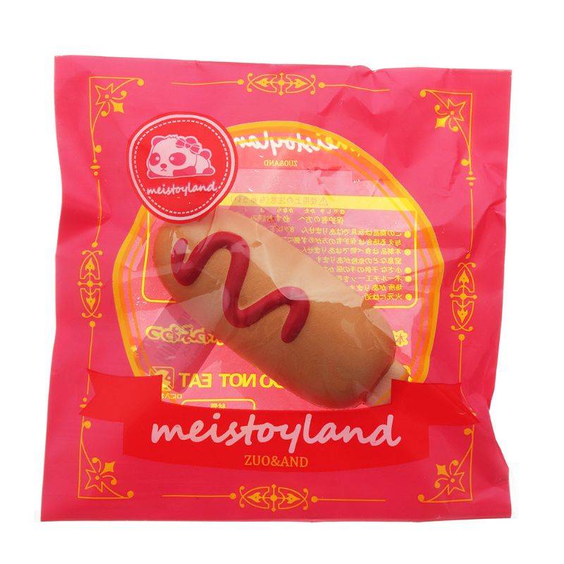 Hot Dog Squishy Mekana Igračka Slow Rising Bun Kawaii Crtić Poklon Zbirka