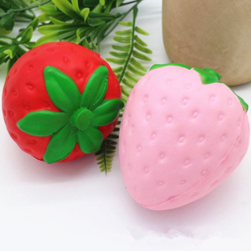 Jumbo Jagoda Squishy Slow Rising Soft Fruit Collection Poklon Igračka Za Dekoraciju