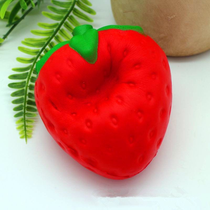 Jumbo Jagoda Squishy Slow Rising Soft Fruit Collection Poklon Igračka Za Dekoraciju