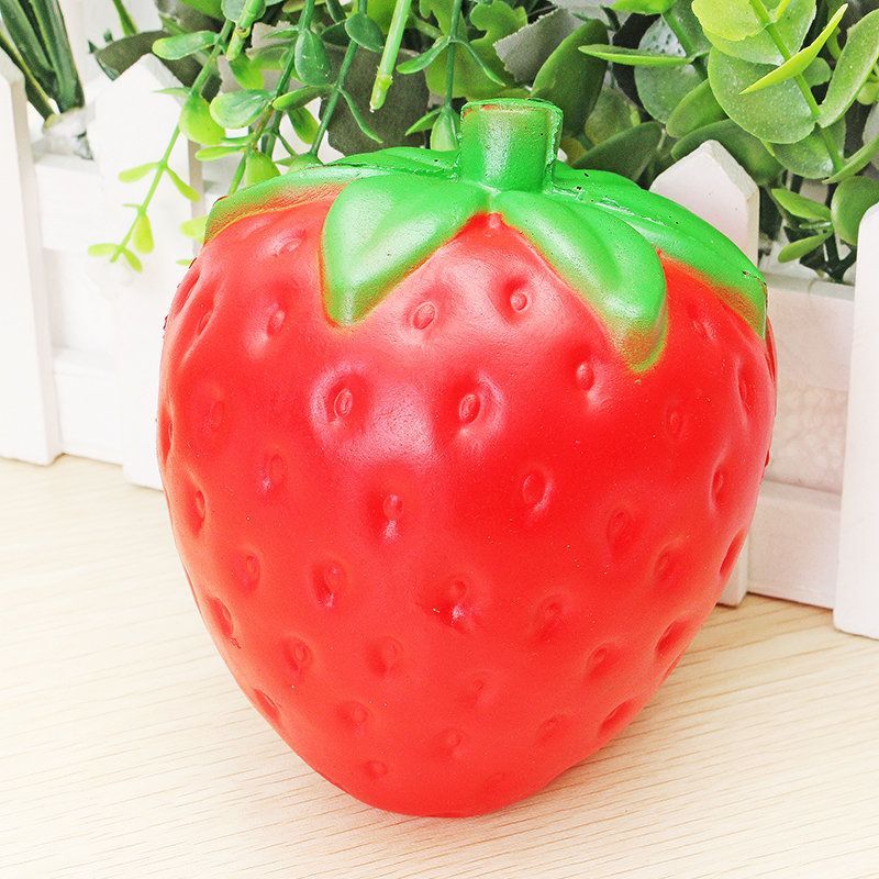 Jumbo Jagoda Squishy Slow Rising Soft Fruit Collection Poklon Igračka Za Dekoraciju