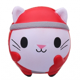 Kawaii Christmas Cat Squishy Soft Slow Rising With Packaging Collection Poklon Igračka