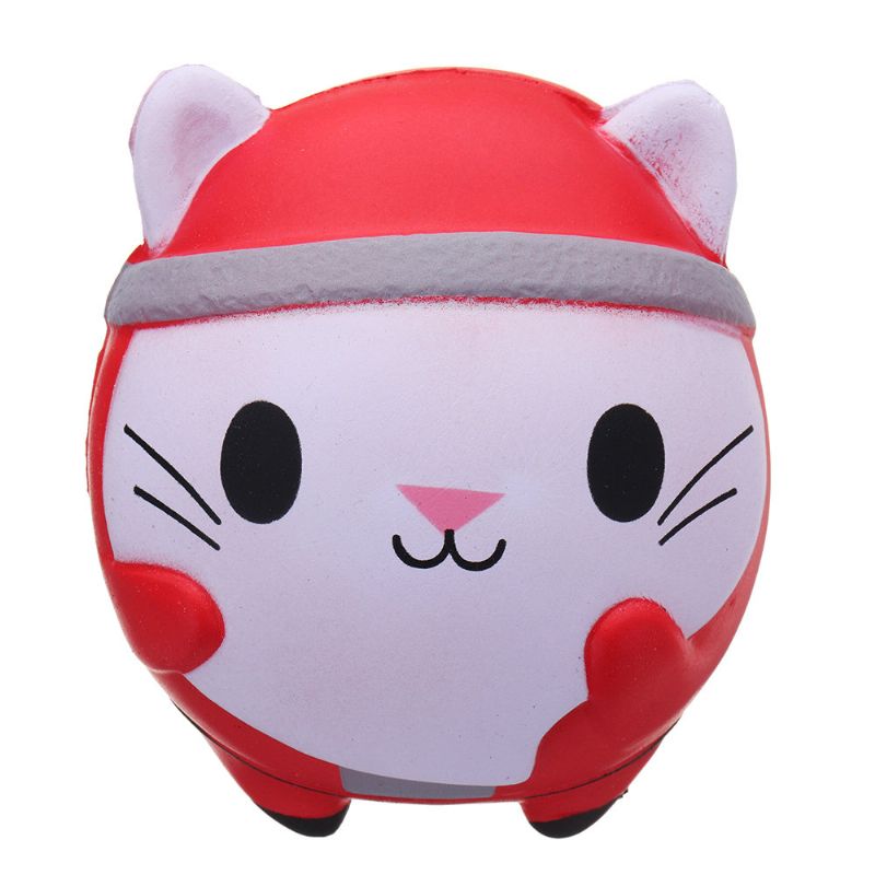 Kawaii Christmas Cat Squishy Soft Slow Rising With Packaging Collection Poklon Igračka