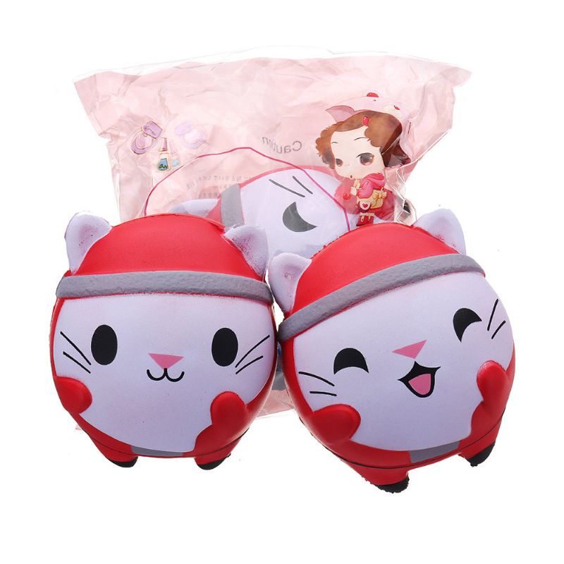 Kawaii Christmas Cat Squishy Soft Slow Rising With Packaging Collection Poklon Igračka