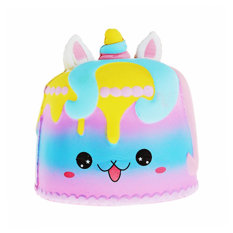 Kawaii Crown Cake Squishy Cute Soft Solw Rising Toy Crtić Poklon Zbirka S Pakiranjem