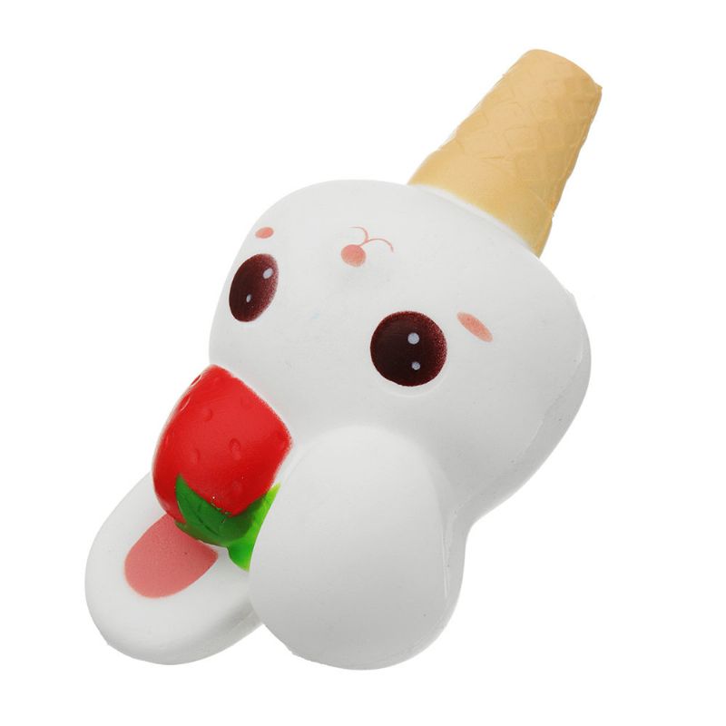 Kawaii Rabbit Ice Cream Squishy Slow Rising S Pakiranjem Kolekcija Poklon