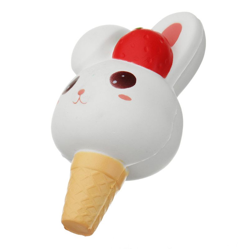 Kawaii Rabbit Ice Cream Squishy Slow Rising S Pakiranjem Kolekcija Poklon