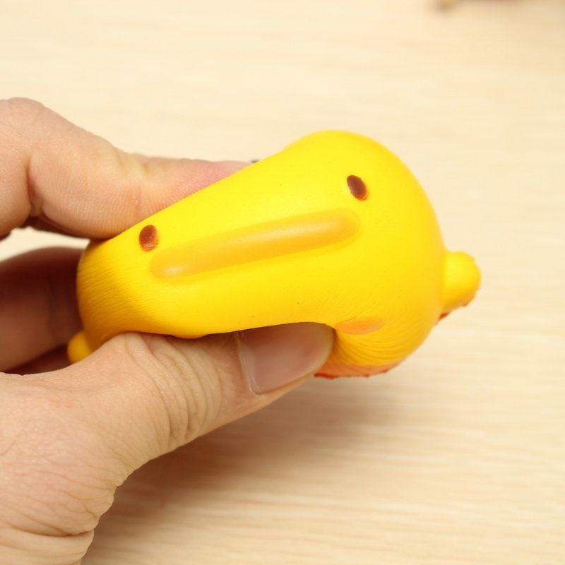 Kawaii Squishy Yellow Duck Mekana Slatka Torbica Za Remen Igračka Na Dar