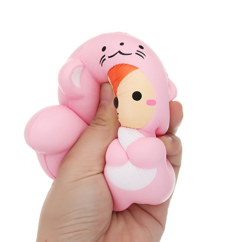 Kawaii Tail Bear Squishy Slow Rising With Packaging Collection Poklon Mekana Igračka