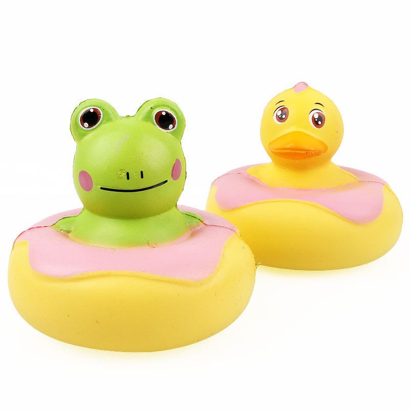 Kawaii Žaba Patka Squishy Slow Rising S Pakiranjem Zbirka Poklon Mekana Igračka