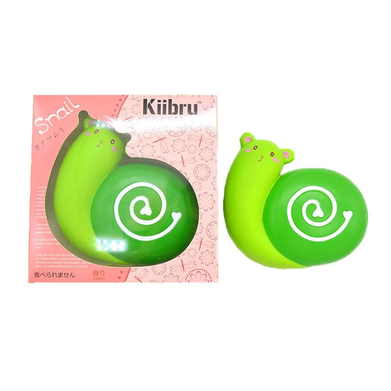 Kiibru Squishy Snail Jumbo 12 cm Slow Rising Scented Original Packaging Collection Dar Decor Toy