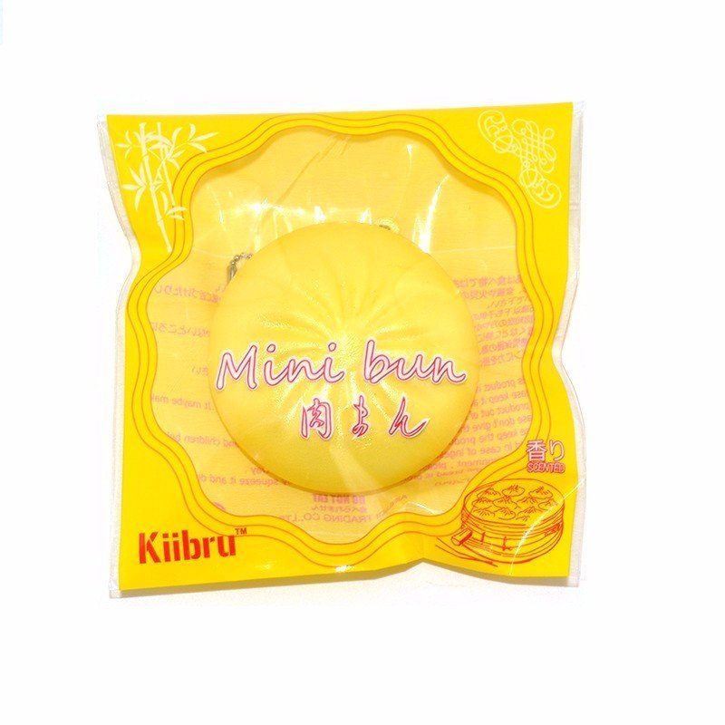 Kiibru Squishy Toy Bun Pink Yellow Lanac Torba Za Telefon Remen Poklon Dekor