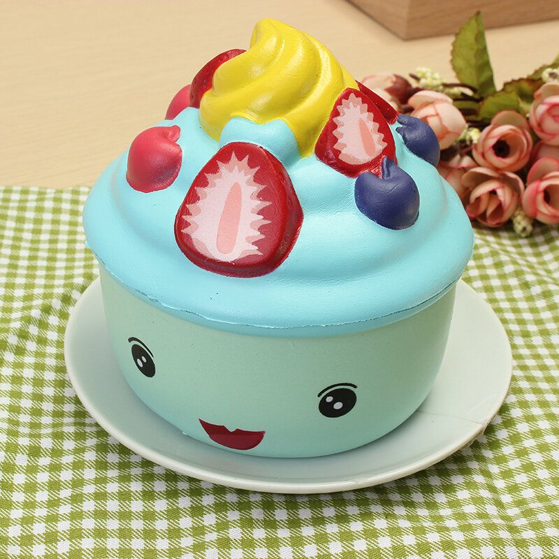 Leilei Squishy Jagoda Voće Sladoled Cupcake Slow Rising Original Ambalaža Kolekcija Poklon