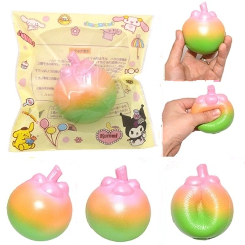 Mangosteen Squishy Slow Rising With Packaging Collection Poklon Igračka