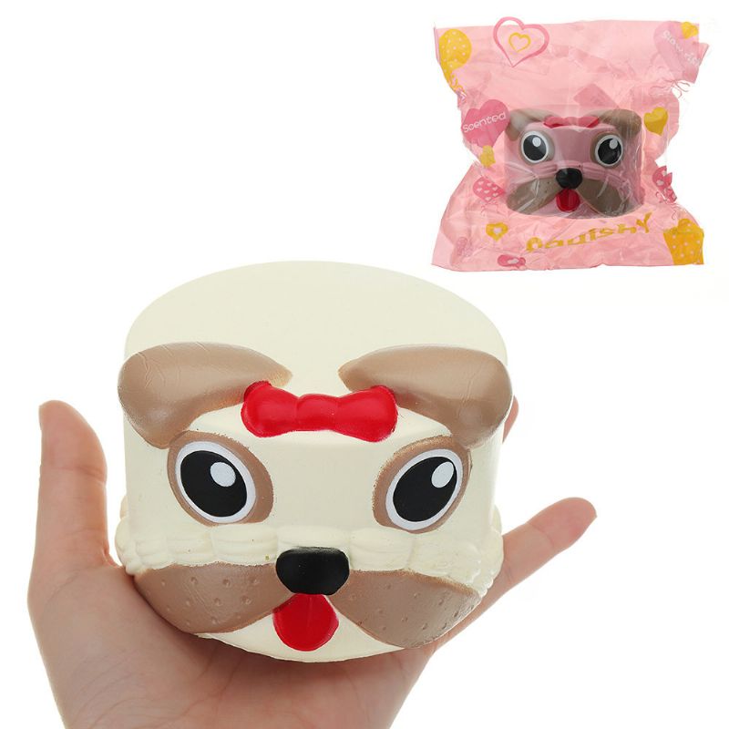 Mekana Igračka Dog Head Squishy Koja Se Sporo Diže S Pakiranjem Poklon Kolekciji