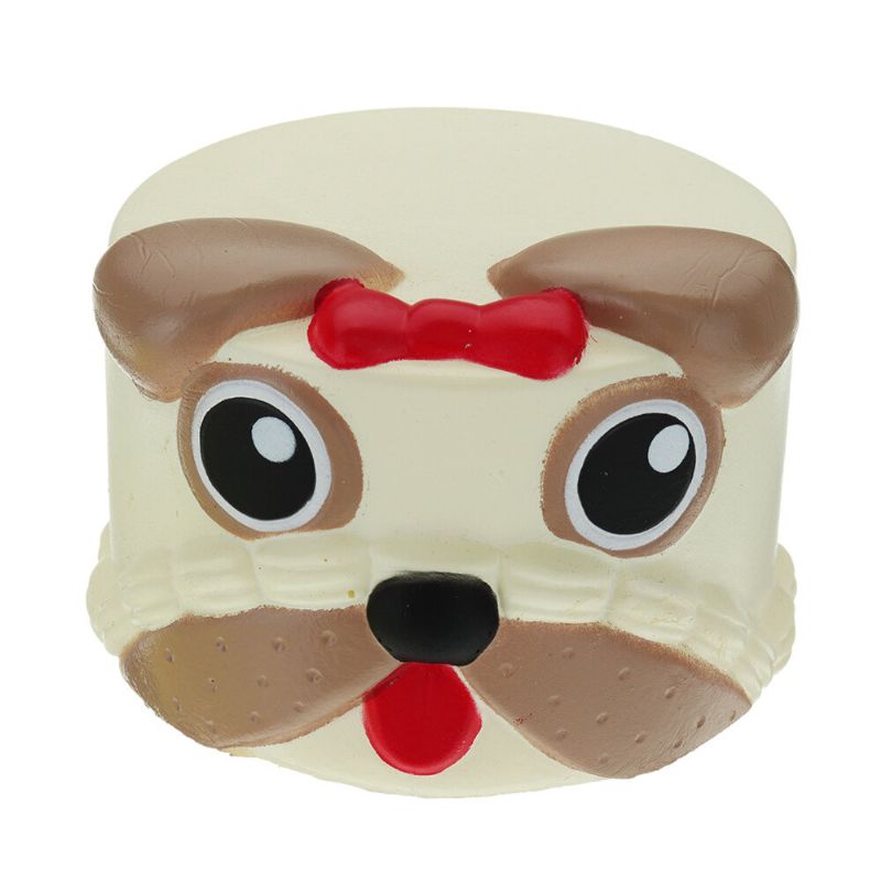 Mekana Igračka Dog Head Squishy Koja Se Sporo Diže S Pakiranjem Poklon Kolekciji