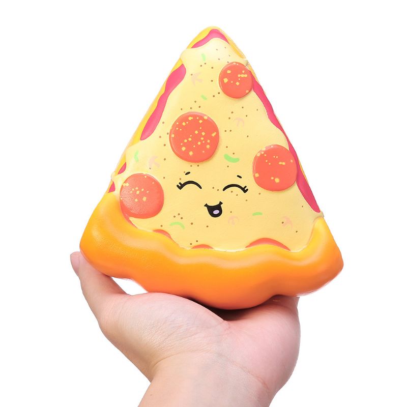 Mekana Igračka Smiley Face Pizza Squishy S Originalnim Pakiranjem