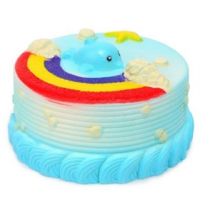 Ne Ne Squishy Jumbo Ocean Rainbow Cake Dolphin Star Slow Rising Original Ambalaža Decor Poklon Igračka