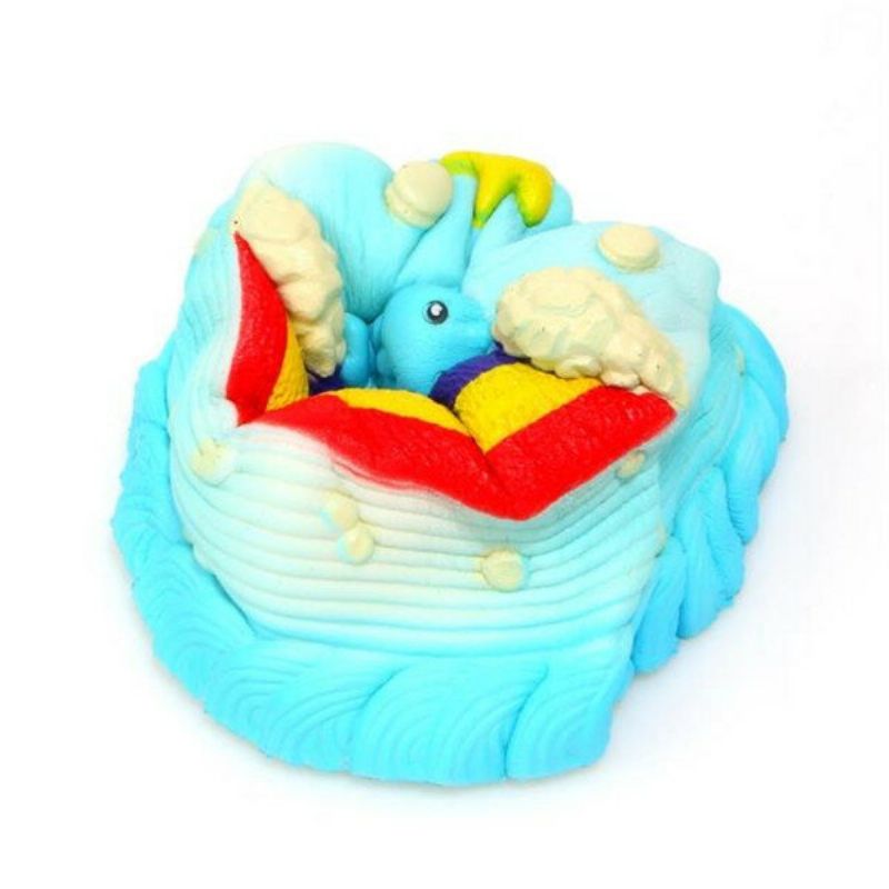 Ne Ne Squishy Jumbo Ocean Rainbow Cake Dolphin Star Slow Rising Original Ambalaža Decor Poklon Igračka