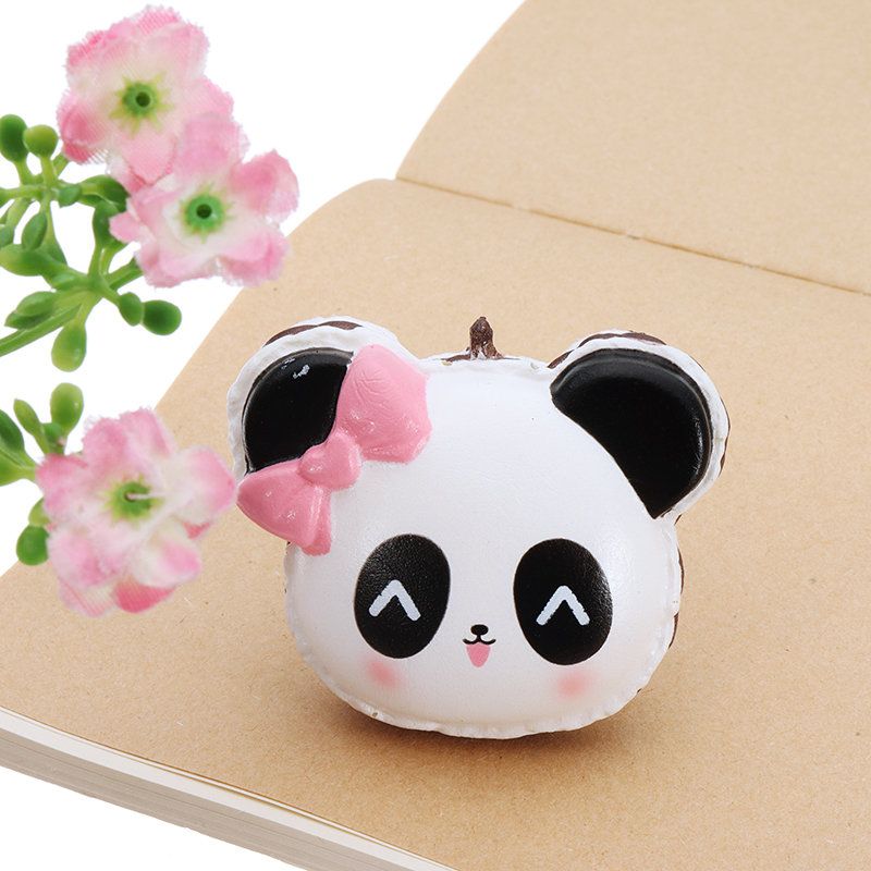 Panda Face Head Squishy Slow Rising With Packaging Collection Poklon Mekana Igračka