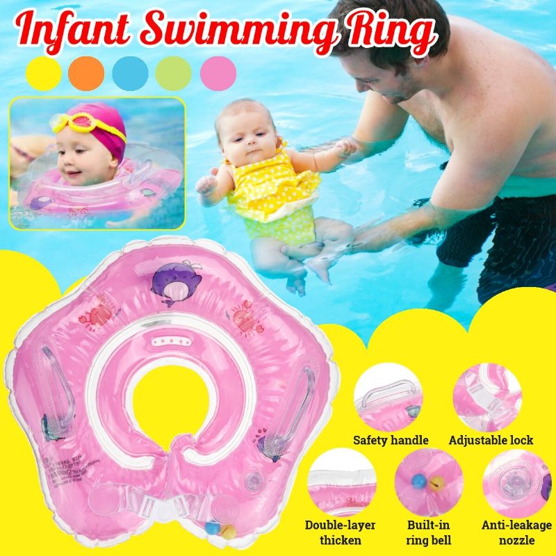 Plivanje Dodaci Za Bebe Prsten Za Vrat Cijev Sigurnosni Plovak Za Dojenčad Krug Za Kupanje Flamingo Na Napuhavanje Voda