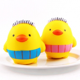 Sanqi Elan Squishy Cartoon Chick Chicken Baby 10 cm Slow Rising With Packaging Collection Igračka Na Dar