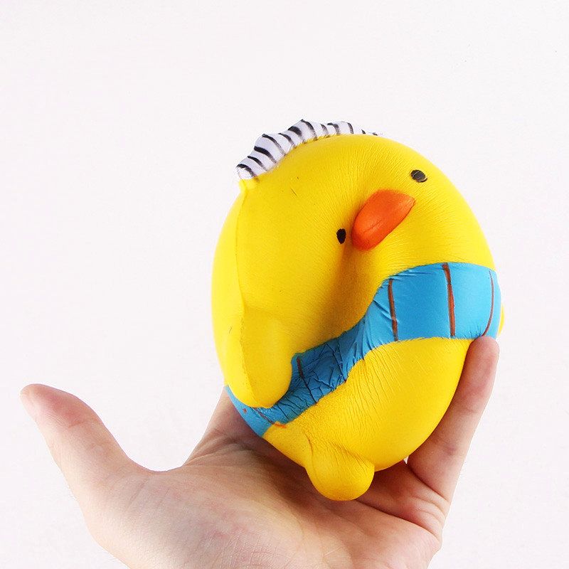 Sanqi Elan Squishy Cartoon Chick Chicken Baby 10 cm Slow Rising With Packaging Collection Igračka Na Dar