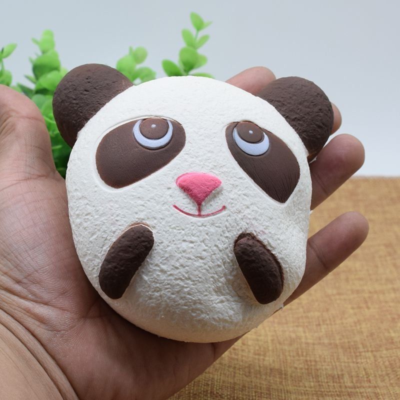 Slatka Jumbo Panda Bread Remen Za Telefon Mekana Squishy Head Charms Torba Za Ključeve Za Mobitel Remeni Za Privjesak