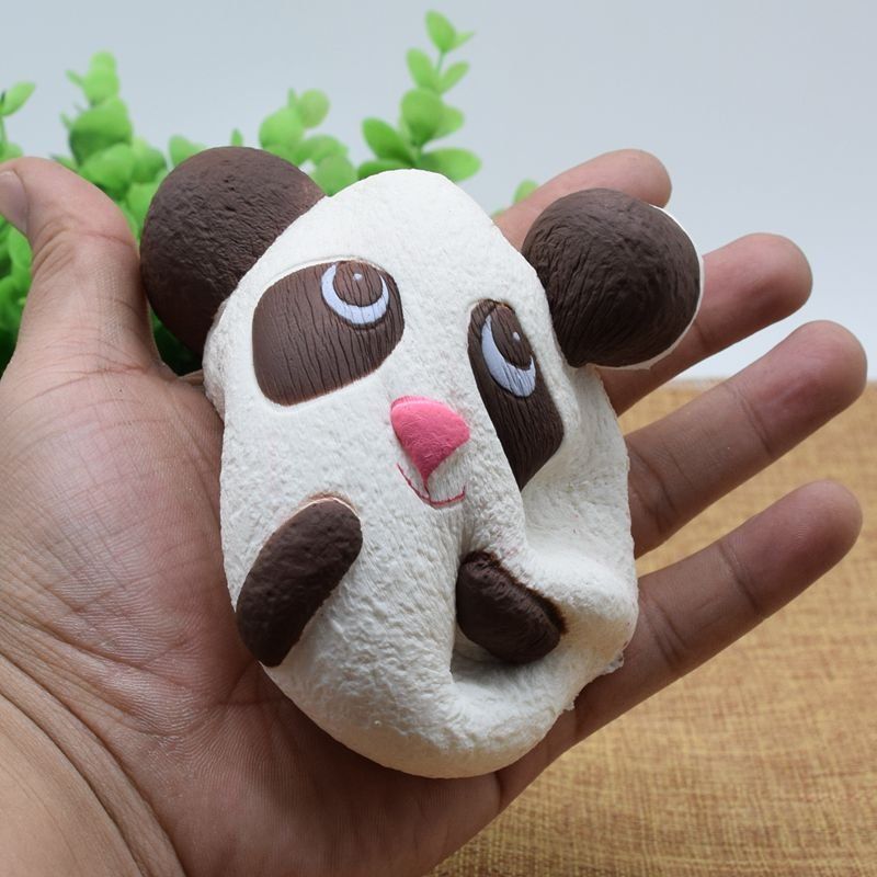 Slatka Jumbo Panda Bread Remen Za Telefon Mekana Squishy Head Charms Torba Za Ključeve Za Mobitel Remeni Za Privjesak