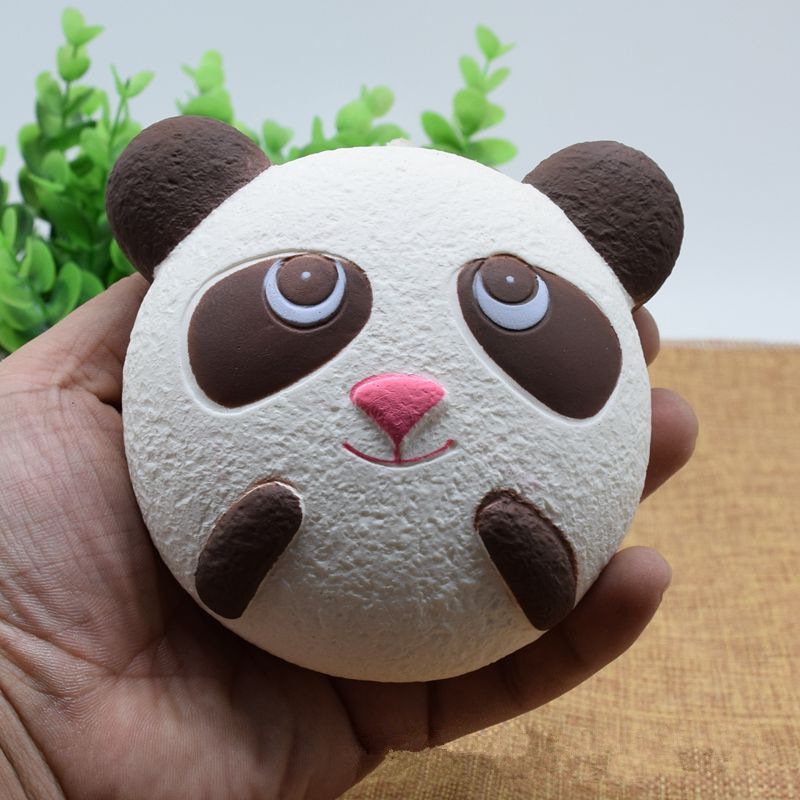 Slatka Jumbo Panda Bread Remen Za Telefon Mekana Squishy Head Charms Torba Za Ključeve Za Mobitel Remeni Za Privjesak