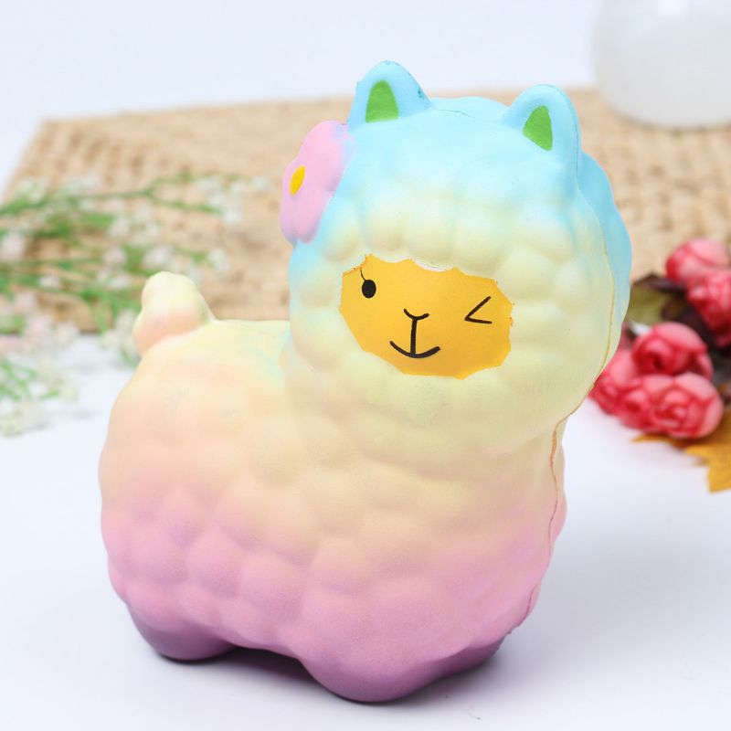 Squishy Cute Galaxy Alpaca Slow Rising Mirisne Zabavne Igračke Sa Životinjama