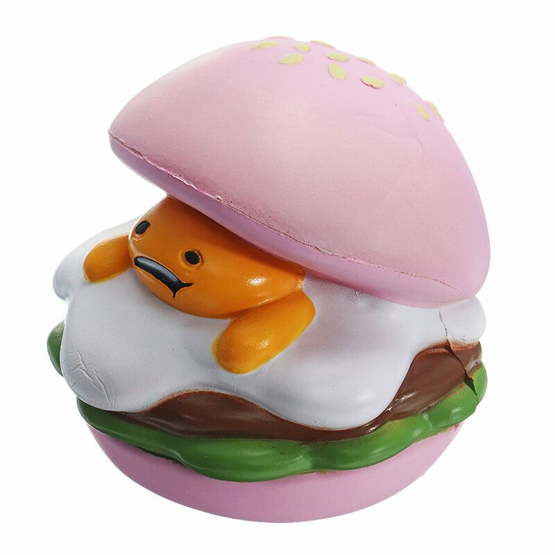 Squishy Lazy Egg Burger Slow Rising Cute Animals Cartoon Collection Poklon Deocor Igračka