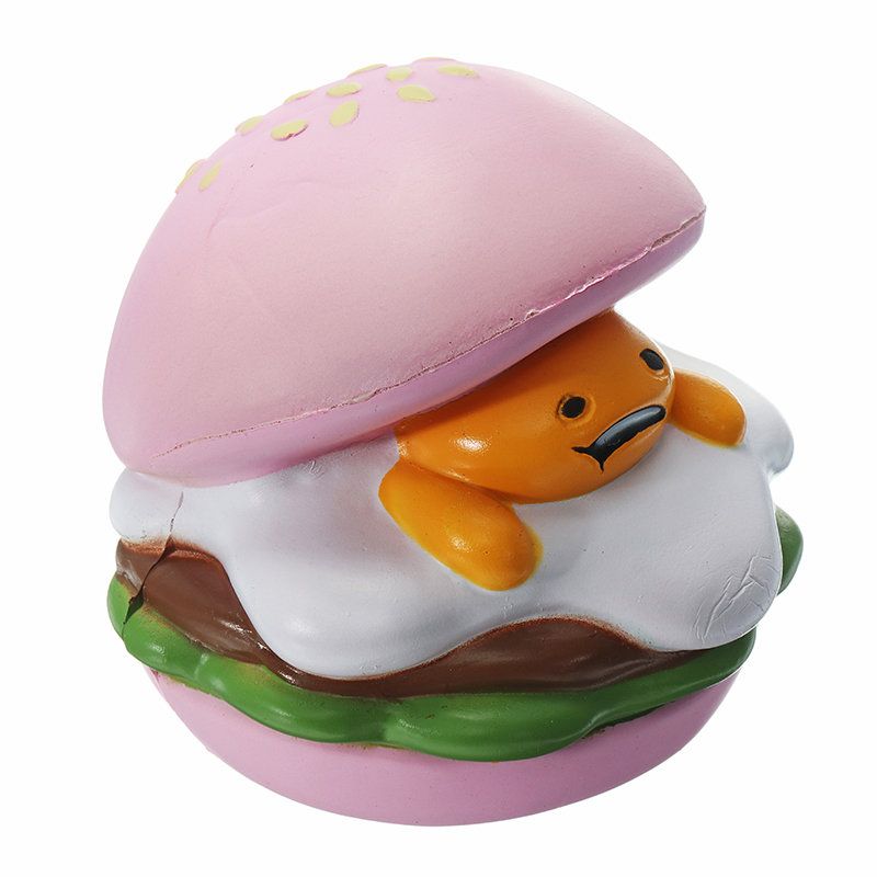 Squishy Lazy Egg Burger Slow Rising Cute Animals Cartoon Collection Poklon Deocor Igračka