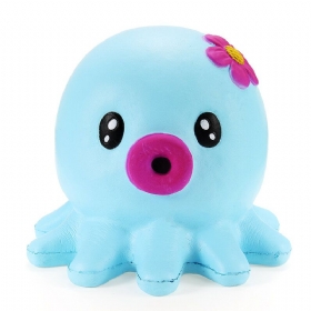 Squishy Octopus Jumbo 14 cm Kolekcija Slow Rising Poklon Dekor Meka Igračka Na Stiskanje
