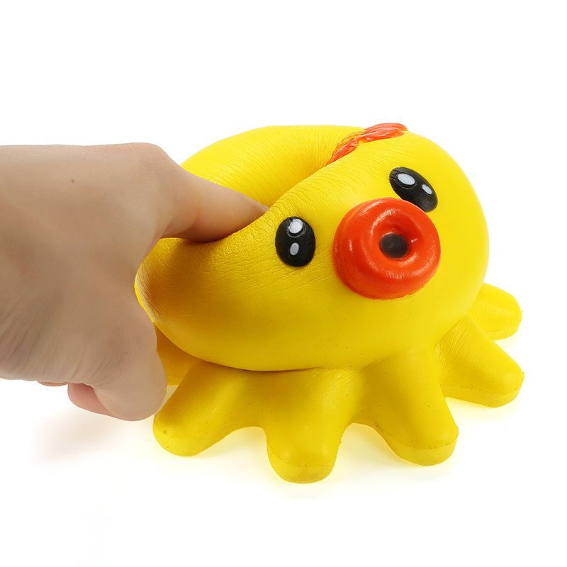 Squishy Octopus Jumbo 14 cm Kolekcija Slow Rising Poklon Dekor Meka Igračka Na Stiskanje