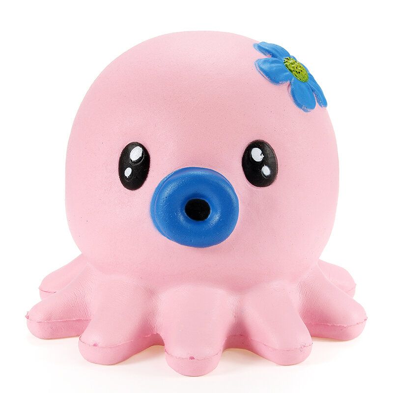 Squishy Octopus Jumbo 14 cm Kolekcija Slow Rising Poklon Dekor Meka Igračka Na Stiskanje