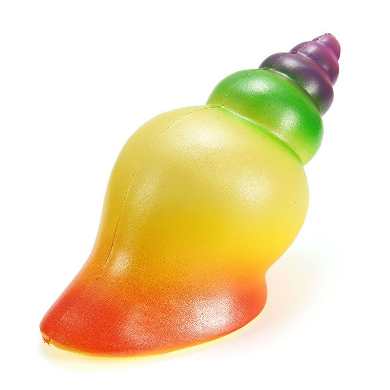 Squishy Rainbow Conch 14 cm Sporo Raste S Pakiranjem Poklon Dekor Meka Igračka Na Stiskanje