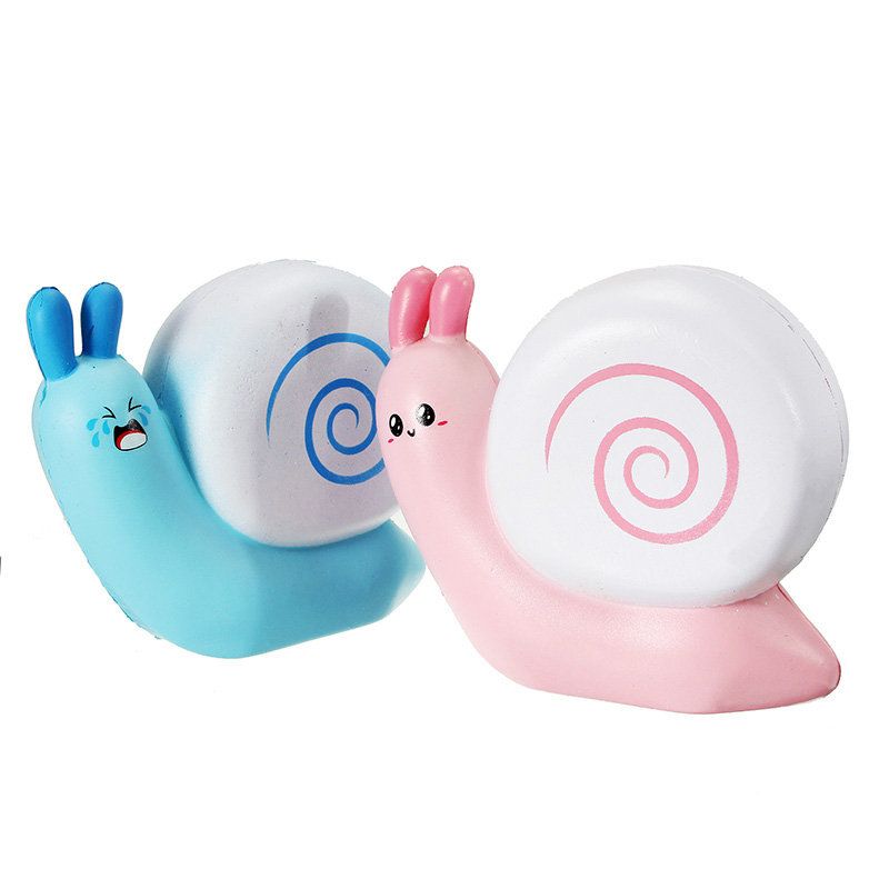 Squishy Snail Pink Blue Jumo 12 cm Sporo Raste S Pakiranjem Kolekcija Poklon Igračka Za Dekoraciju