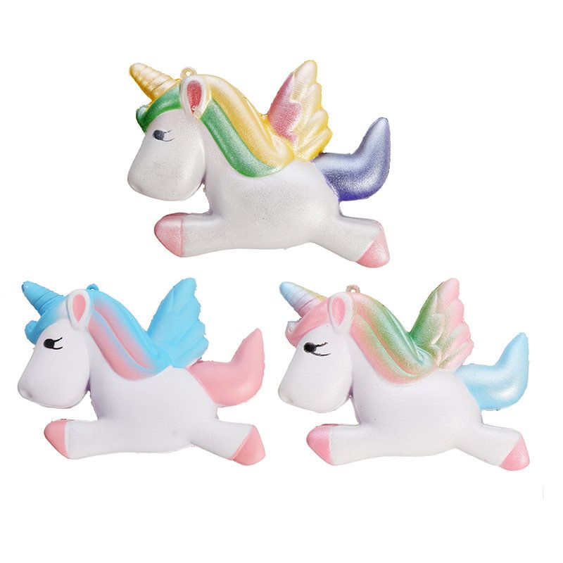 Squishy Unicorn Horse 13 cm Višebojni Mekani Sporo Rastući Slatka Kawaii Kolekcija Poklon Igračka Za Dekoraciju