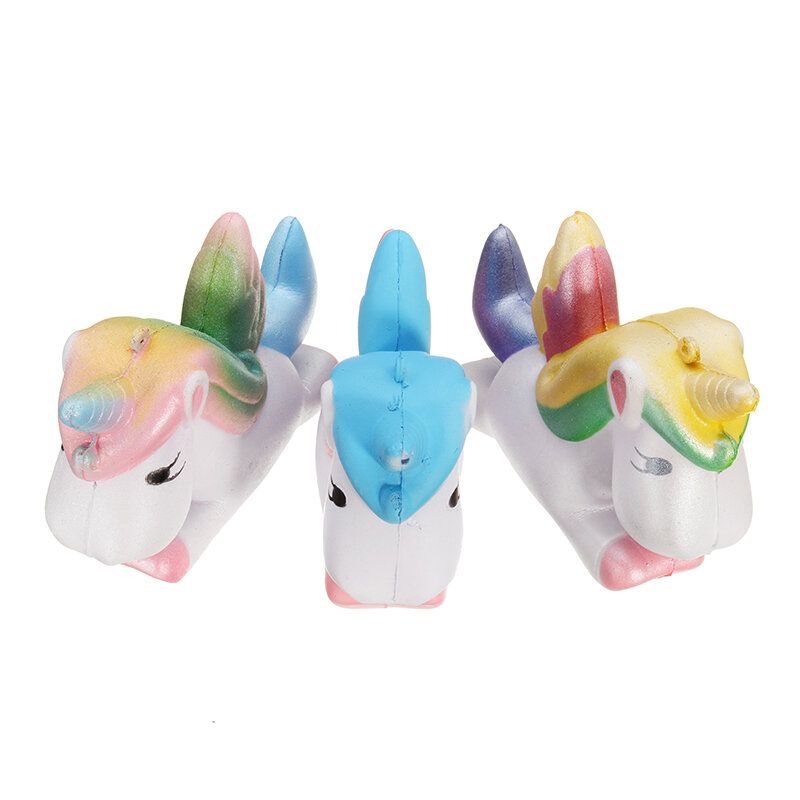 Squishy Unicorn Horse 13 cm Višebojni Mekani Sporo Rastući Slatka Kawaii Kolekcija Poklon Igračka Za Dekoraciju