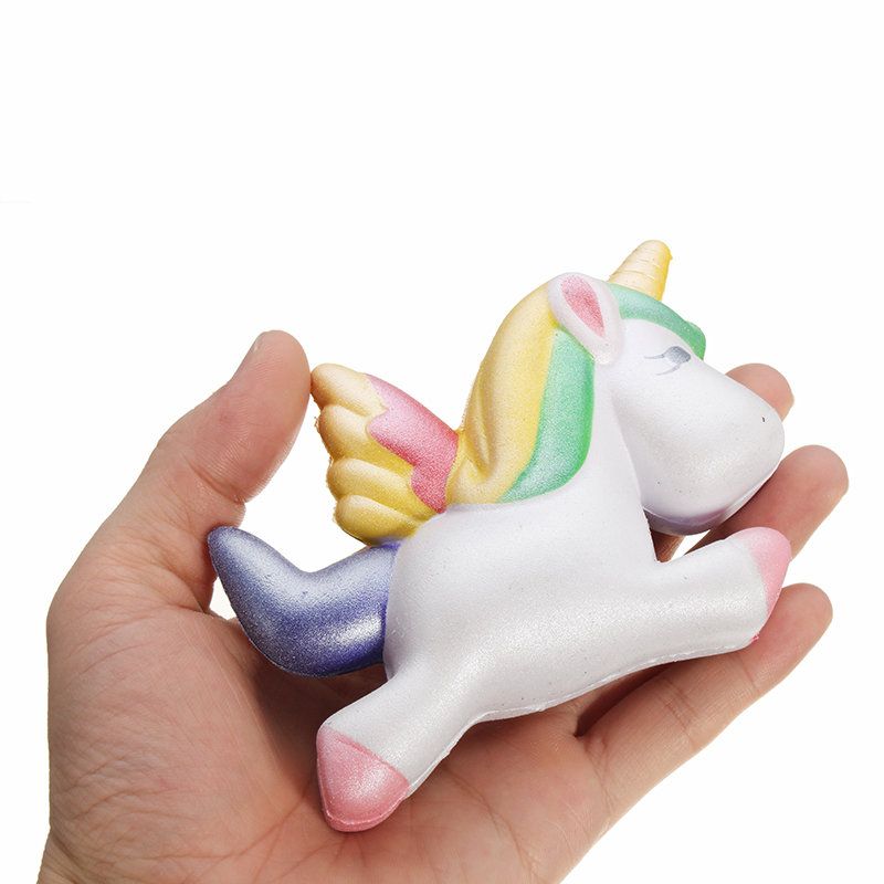 Squishy Unicorn Horse 13 cm Višebojni Mekani Sporo Rastući Slatka Kawaii Kolekcija Poklon Igračka Za Dekoraciju