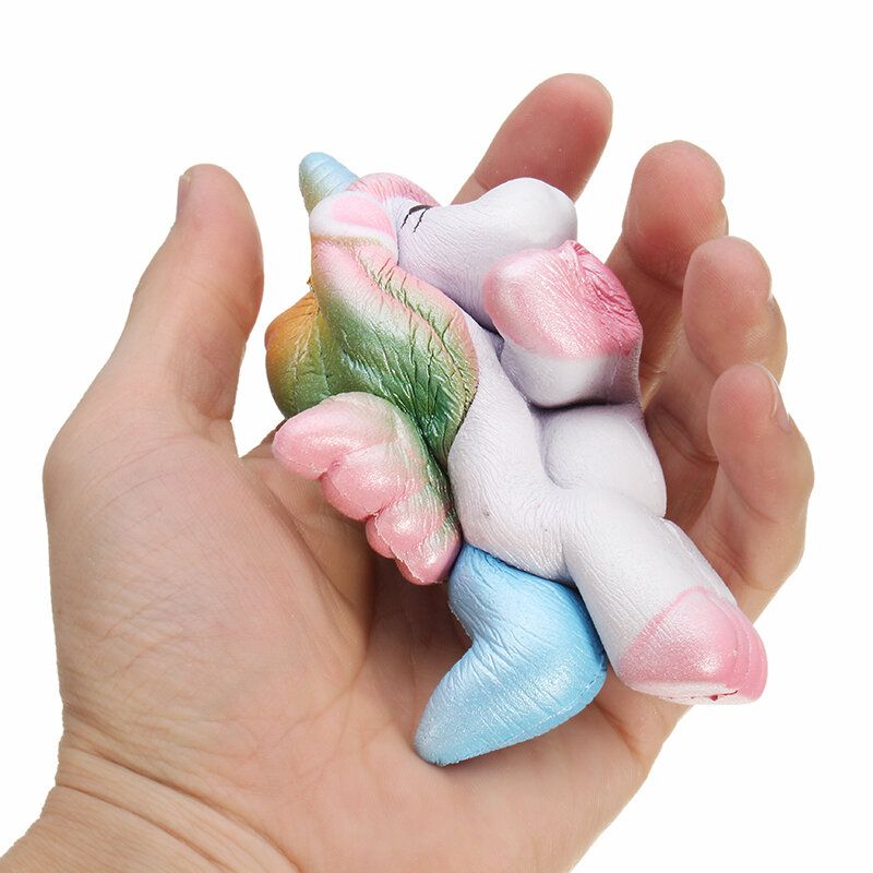 Squishy Unicorn Horse 13 cm Višebojni Mekani Sporo Rastući Slatka Kawaii Kolekcija Poklon Igračka Za Dekoraciju