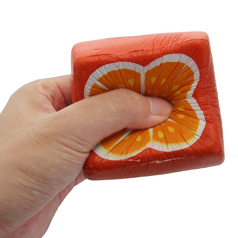 Squishyshop Orange Toast 7.5 cm Kruh Squishy Soft Slow Rising Collection Poklon Igračka