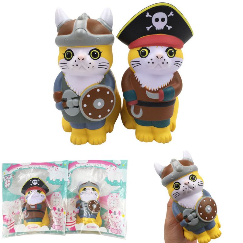Viking Pirate Cat Squishy S Pakiranjem