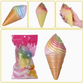 Vlampo Squishy Rainbow Ice Cream Corne Slow Rising Original Packaging Collection Poklon Decor Igračka